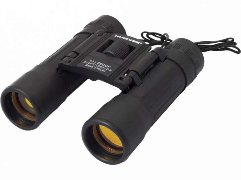Humvee 10×25 Compact black binoculars