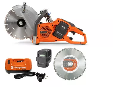 Husqvarna K540i Battery-Powered Wet/Dry Cutting Kit – Steel & Concrete for Breaching & Rescue