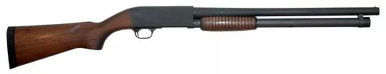 Ithaca Model 37 Defense 12G, 20″. 8 Shot Extended, Walnut Stock