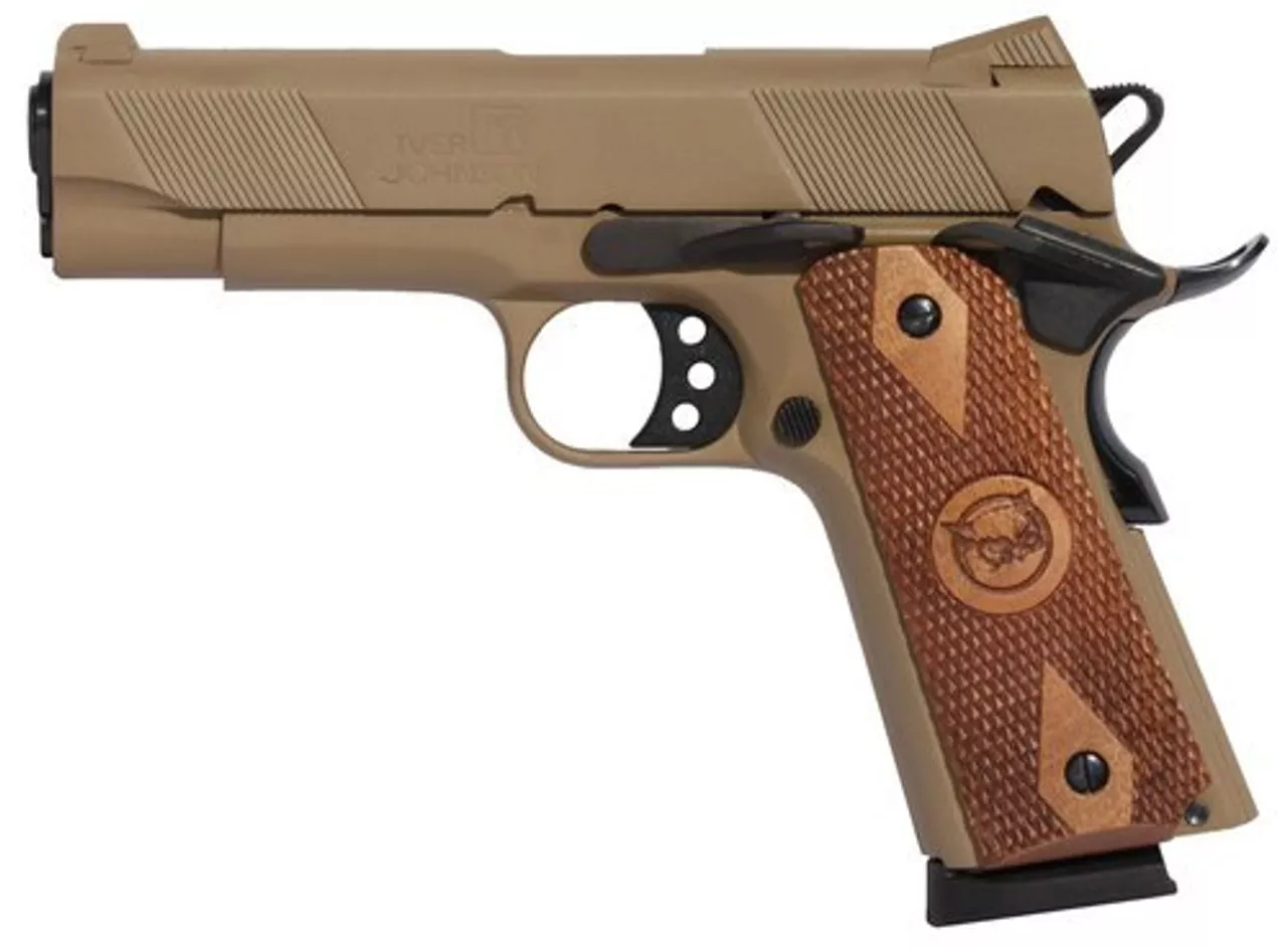 Iver Johnson 1911 Hawk Commander, .45 ACP, 4.25″, 8rd, Coyote
