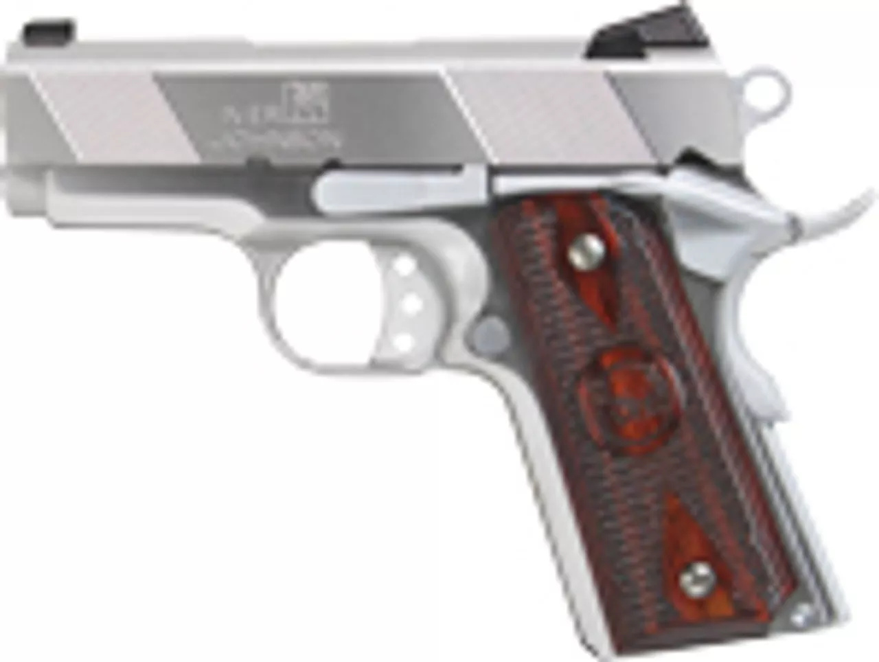 Iver Johnson Thrasher 1911, 9mm, 3″, 8rd, Rosewood Grips, Stainless Steel