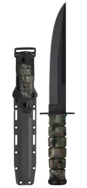 Ka-Bar Camo Modified Tanto 8" Fixed Blade Knife