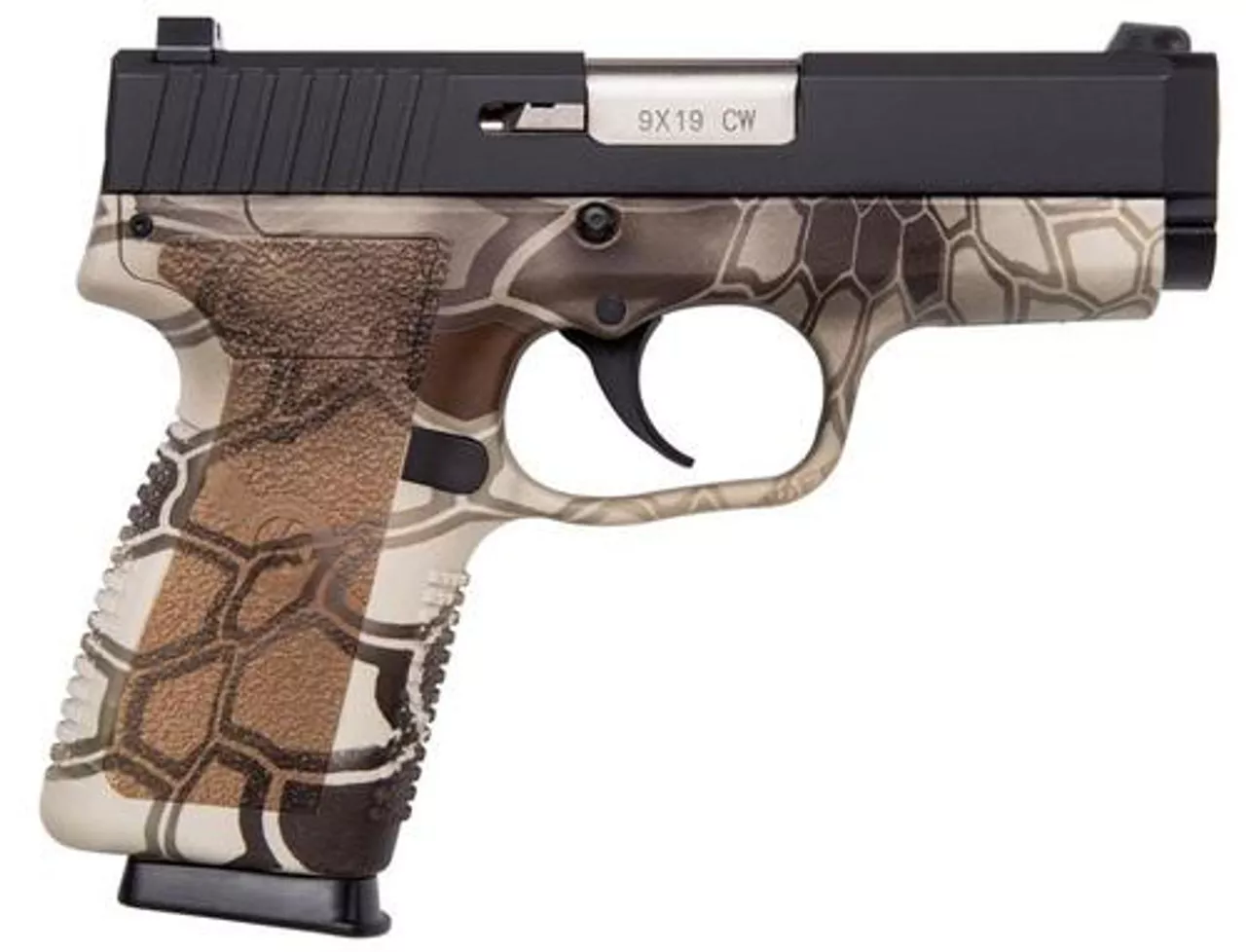 Kahr Arms CW9, 9mm, 3.6″ Barrel, 7rd, Kryptek Camo Frame, Black Cerakote