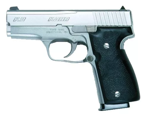 Kahr K9 9mm Pistol, Night Sights, CA Compliant, Matte Stainless Finish