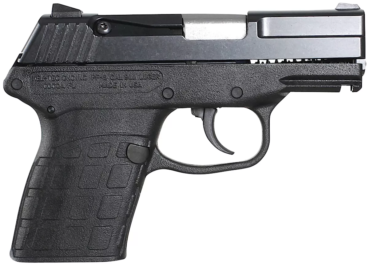 Kel-Tec PF-9 Black Frame 9mm Pistol, Blued