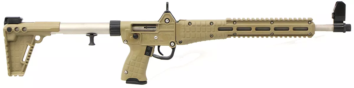 Kel-Tec Sub 2000 Gen2 9mm Carbine Flat Dark Earth & Nickel Boron Uses Smith & Wesson M&P9 Magazines