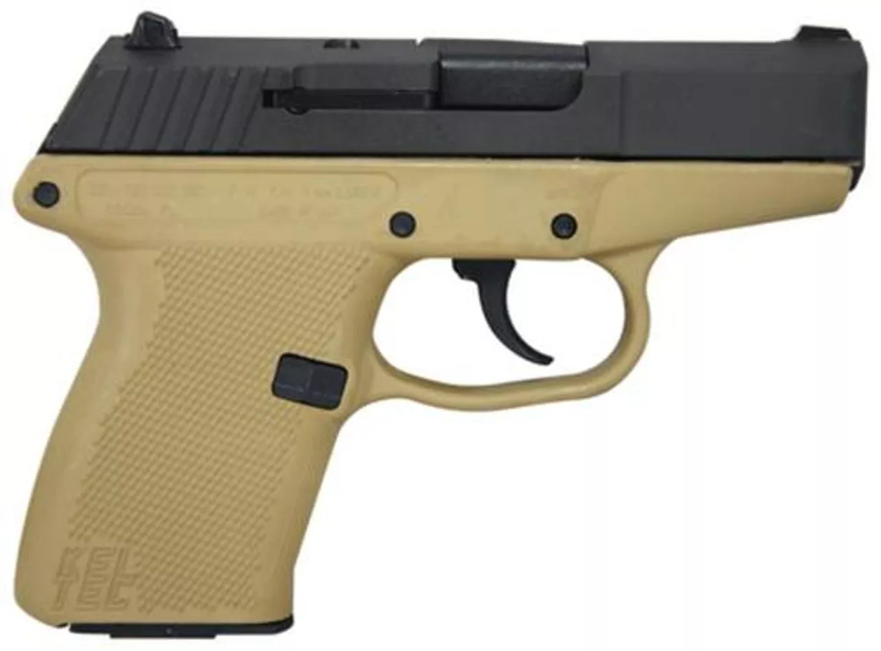KelTec P-11 9mm 3.1 Inch Barrel Parkerized Slide Cerakote Tan Grip/Frame 10 Round