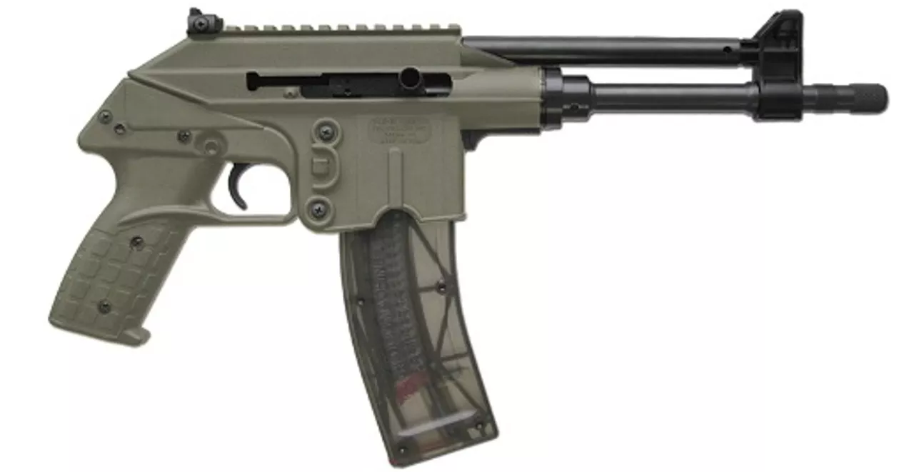 Keltec PLR-22 22LR 10.1″ Barrel Green Frame/Grip 26rd Mag