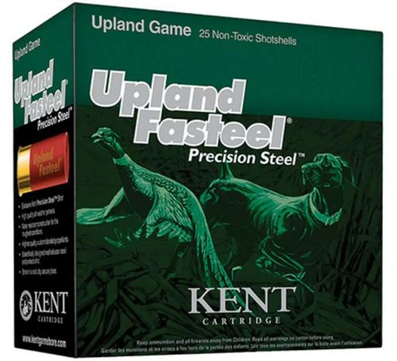 Kent Fasteel Upland 20 Ga, 2.75″, 7/8 oz, 5 Shot, 25rd/Box