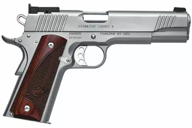 Kimber 3200326 Stainless Target II Pistol 9MM 5" BBL Satin SS Frame Slide
