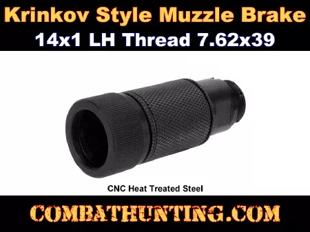 KM141 Krinkov Muzzle Brake 14×1 LH Thread 7.62×39 – AK 47 Accessories – AK 47 Parts