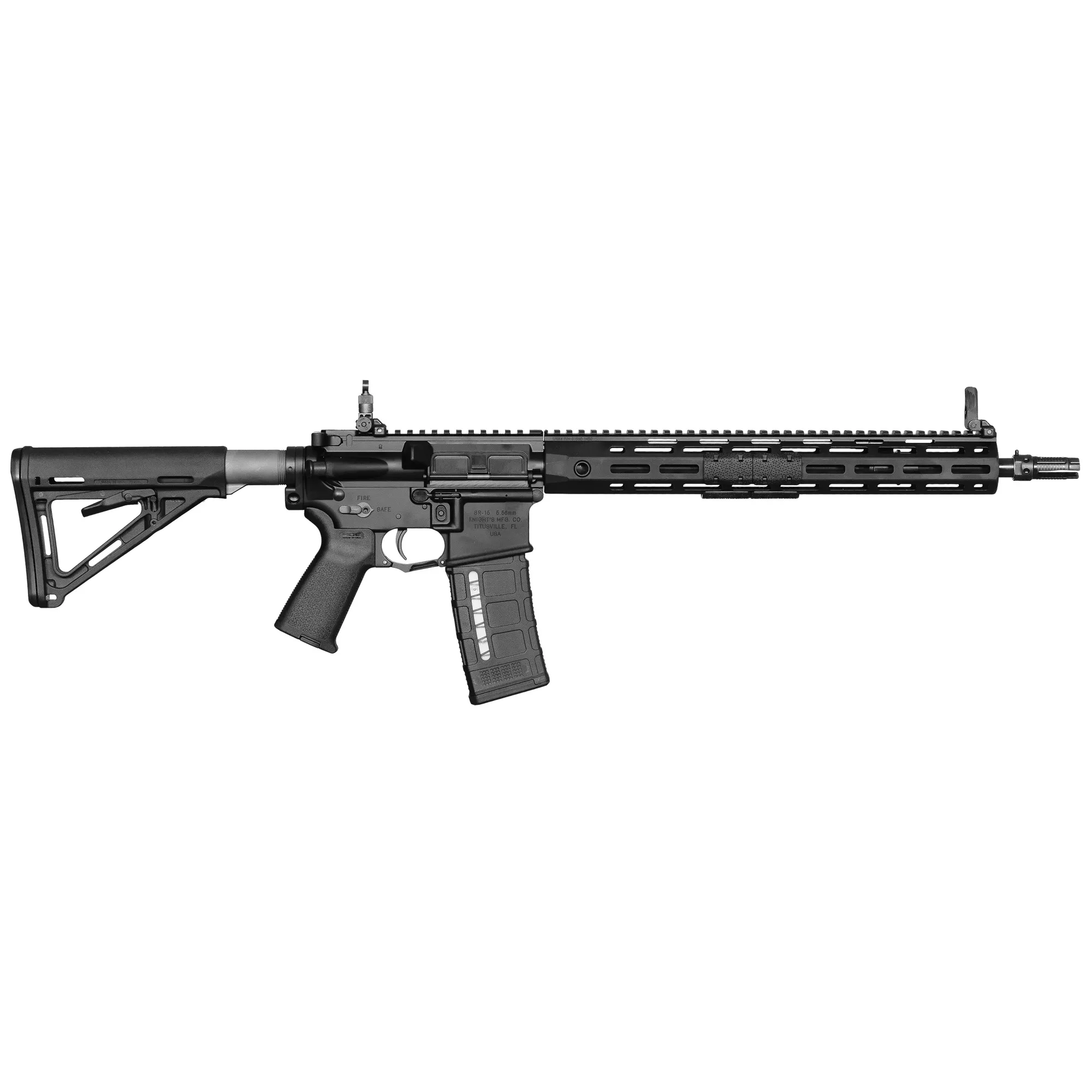 Knights Armament 31900 SR-15 Mod 2 5.56x45mm NATO 16” 30+1 Black Black Adjustable Stock Black Polymer Grip Ambidextrous Hand