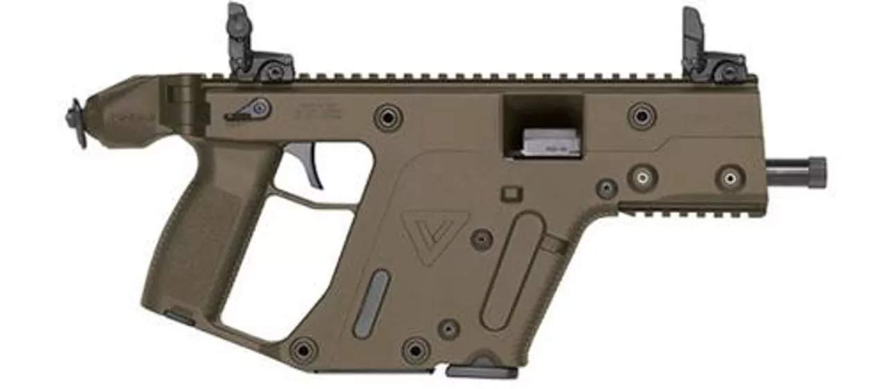 Kriss Super V Vector SDP Security Detail 45 ACP 5.5″ Threaded Barrel Dark Earth Cerakote Finish 13rd