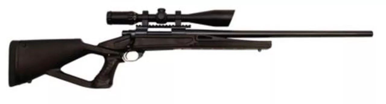 Legacy Howa Bolt Action .308 Winchester 24″ Heavy Varmint Barrel Blue Finish Talon Thumbhole Black Stock 5rds With Nikko Stirling 3-10x42mm Riflescope