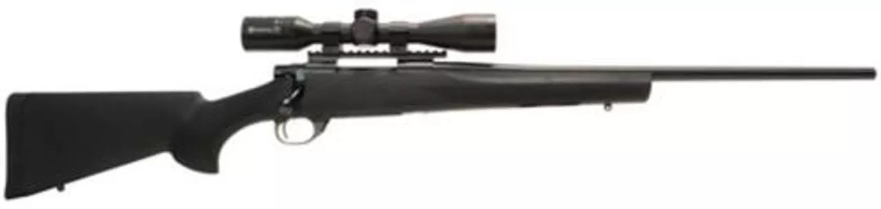 Legacy Howa/Hogue Package .338 Winchester Magnum 24″ Barrel Blue Finish Hogue Overmolded Stock Green Finish Nikko Stirling Panamax 3-9x40mm Riflescope With Rings/Base 3rd