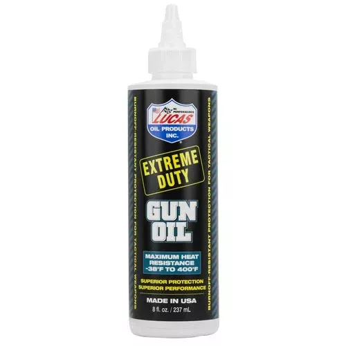 Lucas Oil 10870 Extreme Duty Gun Oil 8 oz Squeeze Bottle