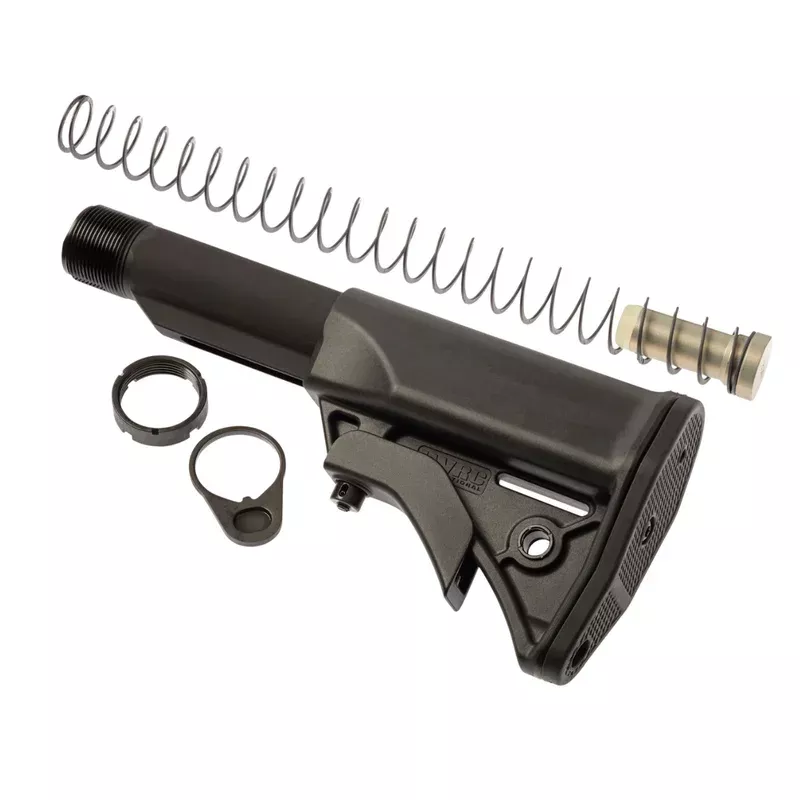 LWRC 2000092A01 LWRCI Ultra Compact Stock Kit Black Synthetic for AR-15, M16
