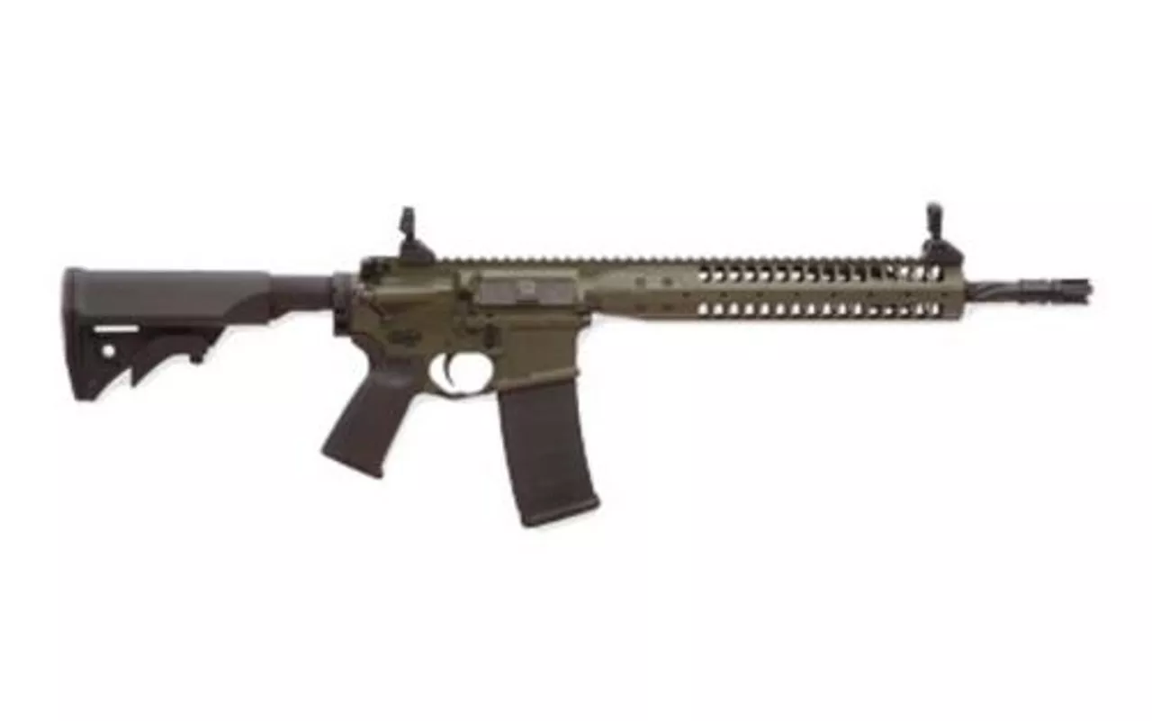 LWRC Improved Carbine SPR 5.56/223 16″ Helical Fluted Barrel Olive Drab Green 30rd Mag
