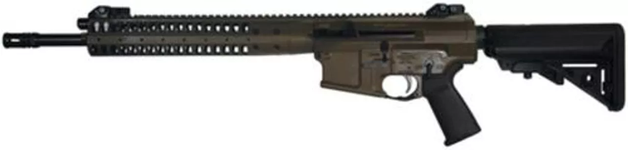 LWRC REPR 7.62 NATO 16″ Barrel 6-Position Collapsible Stock A2 Flash Hider Patriot Brown 20 Rd Mag