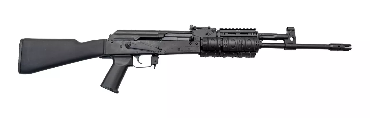 M+M M-10 AK-47 Used 7.62x39mm, 16.25″ Barrel, Magpul AK+ Grip, UTG Quad Rail, Black, 30rd