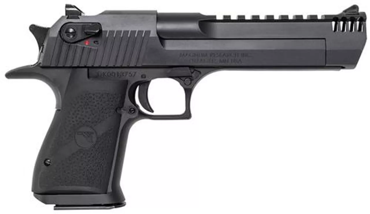 Mag Desert Eagle Mark XIX, Muzzle Brake Single 357Mag 6″ Barrel, Black, 9rd