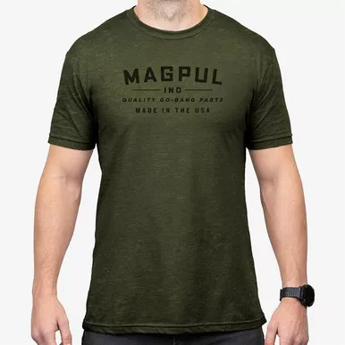 Magpul Go Bang Parts CVC T-Shirt Olive Drab Heather Large