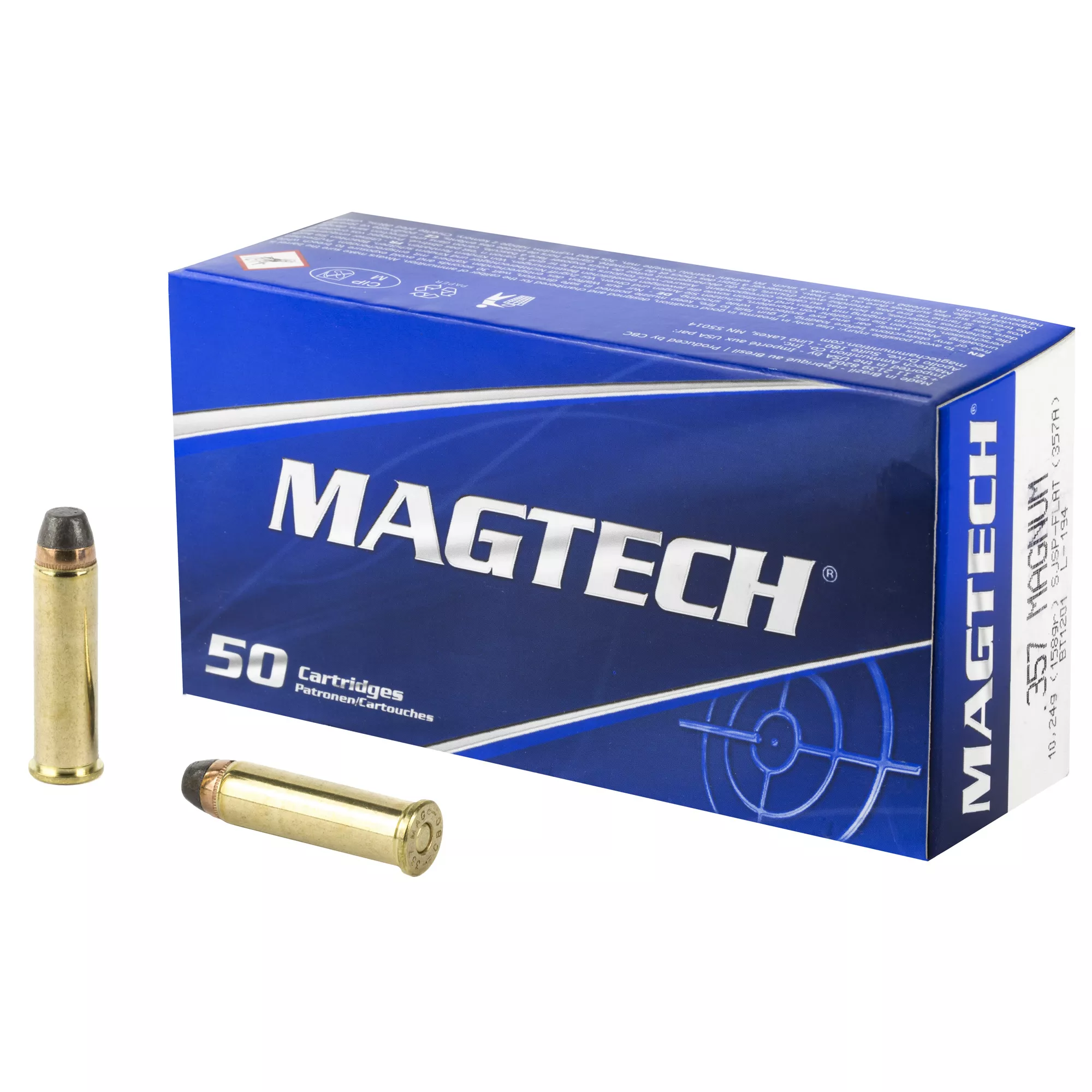 Magtech 357 Magnum 158 grain Jacketed Soft Point Box of 50 Rounds 357A