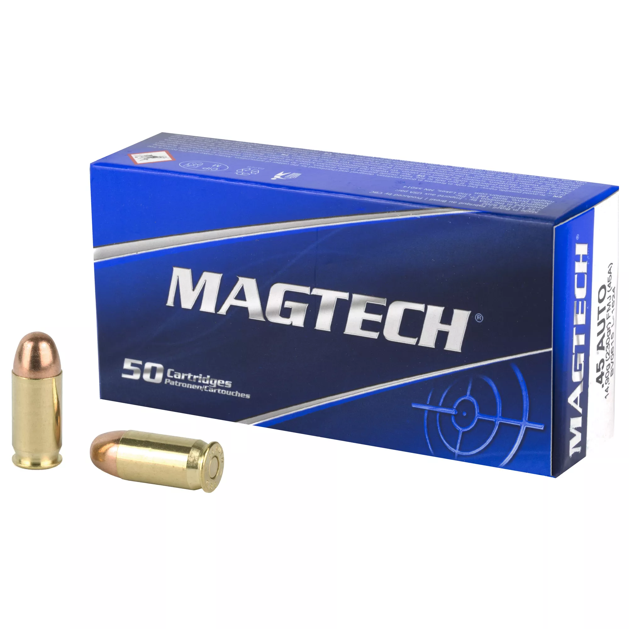 Magtech 45 Auto 230 grain FMJ Case of 1000 Rounds Bulk Ammo 45A