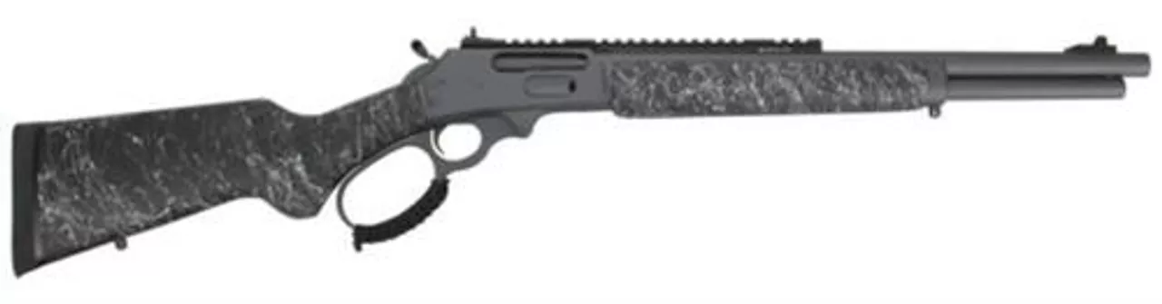 Marlin 1895 SBL Modern Lever Hunter MLH 45-70 18″ Threaded Barrel, Sniper Gray Cerakote, Black Stock, Light Splatter XS Ghost Ring Sight