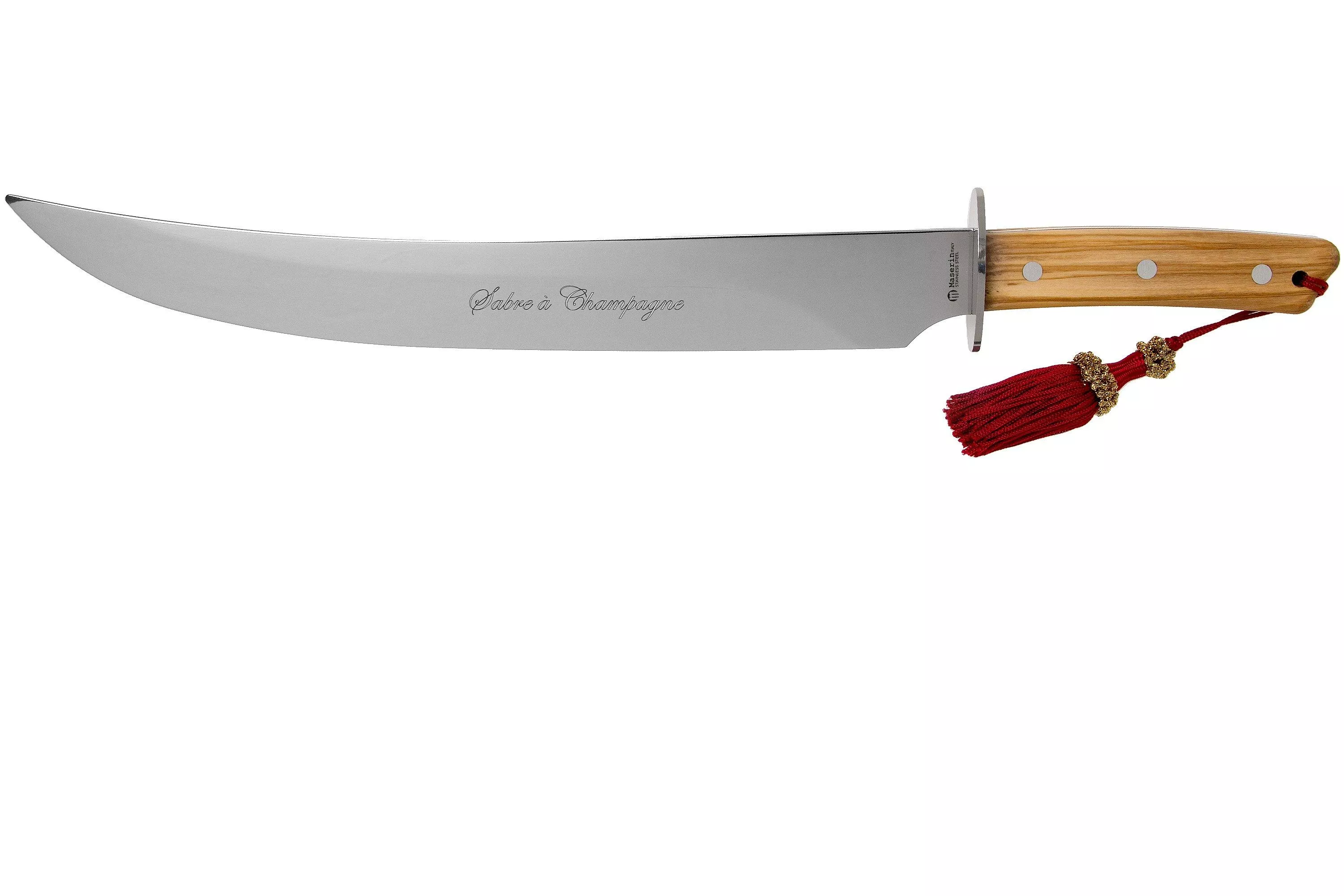 Maserin 2000SC11 champagne sabre, olive wood