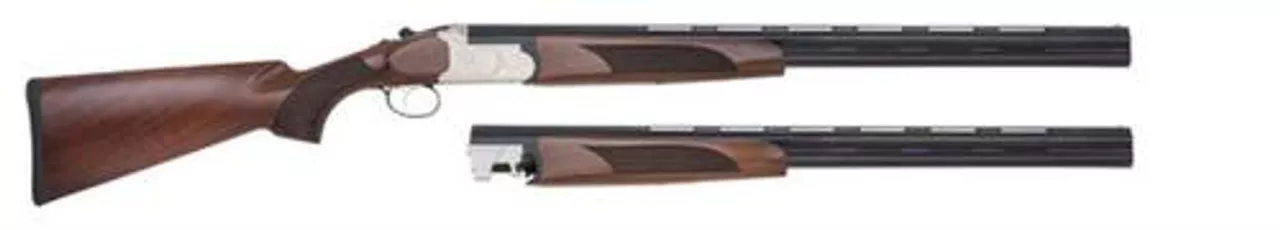 Mossberg Silver Reserve II Over/Under Combo 20 Ga, 28″ Barrel, Ga, Walnut, Silver Receiver, Blued