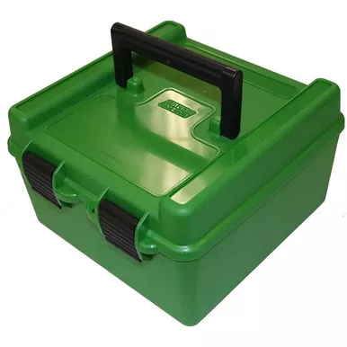 MTM Deluxe R-100 Series Ammo Box 100-Round Green