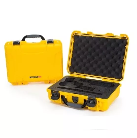 NANUK 910 CLASSIC DOUBLE PISTOL CASE – YELLOW