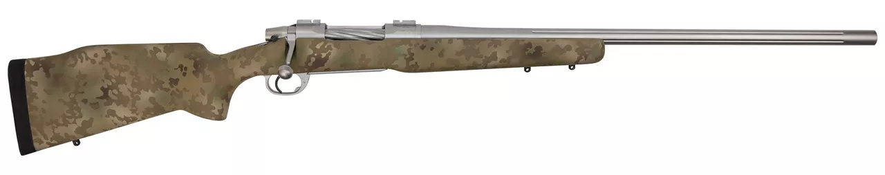 Nesika Long Range Bolt 7mm Rem Mag, 26″ Barrel, Bell & Carlson Isreali Camo Stock, Stainless Steel, Repeater