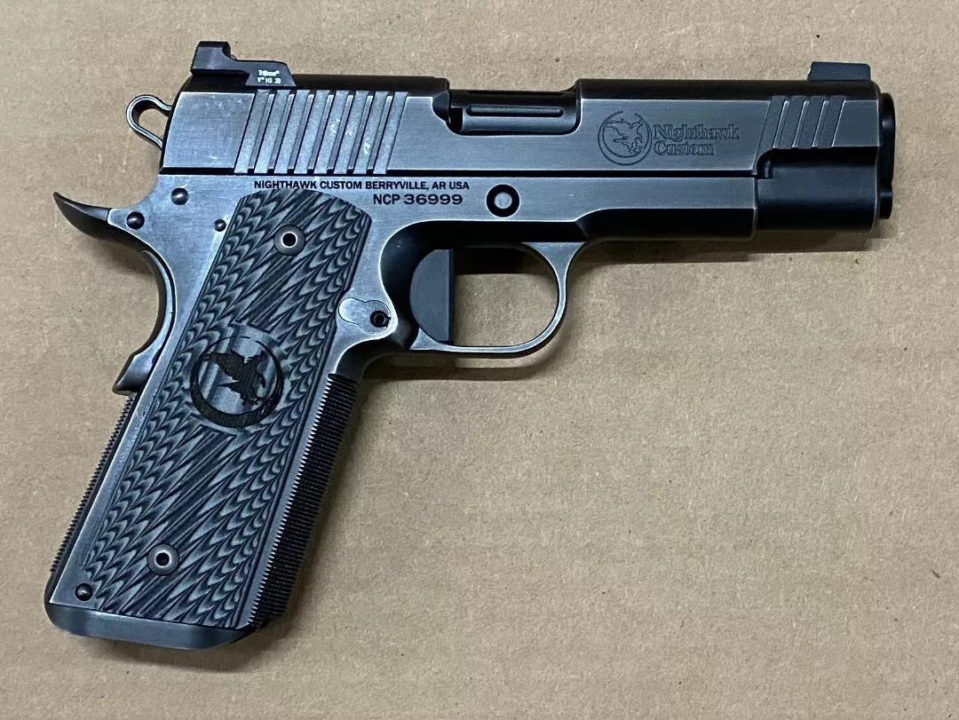 Nighthawk Custom Shadow Hawk Commander 9mm 1911 Smoke Cerakote 9722