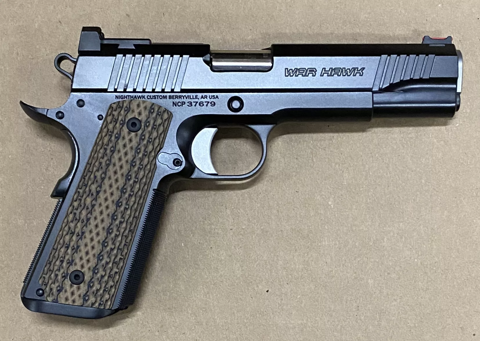 Nighthawk Custom War Hawk 9mm 1911 Government 5" Barrel 9906