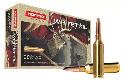 Norma WhiteTail Rifle Ammunition 6.5 PRC 140gr PSP 2657 fps 20/ct