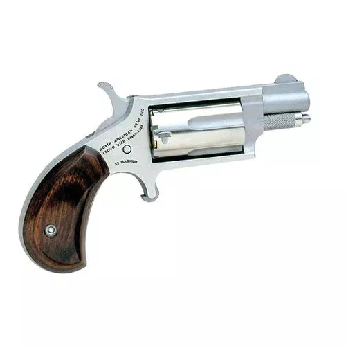 North American Arms 22MSC Mini-Revolver 22 LR,22 Mag 5rd 1.13″ Overall Stainless Steel with Rosewood Birdshead Grip