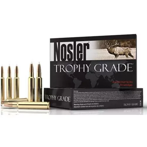 Nosler Ammo Trophy Grade Rifle Ammunition 7mm Rem Mag 160g PSP 2950 fps 20/ct