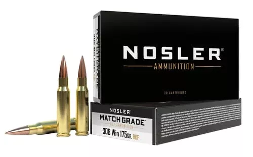 Nosler RDF Match Grade Rifle Ammunition .308 Win 175 gr HPBT 20/ct