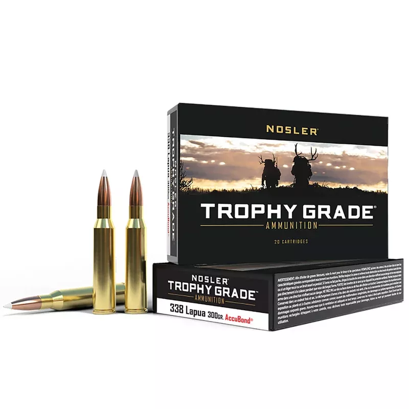 Nosler Trophy Grade 338 Lapua Mag 300 gr AccuBond – 49323
