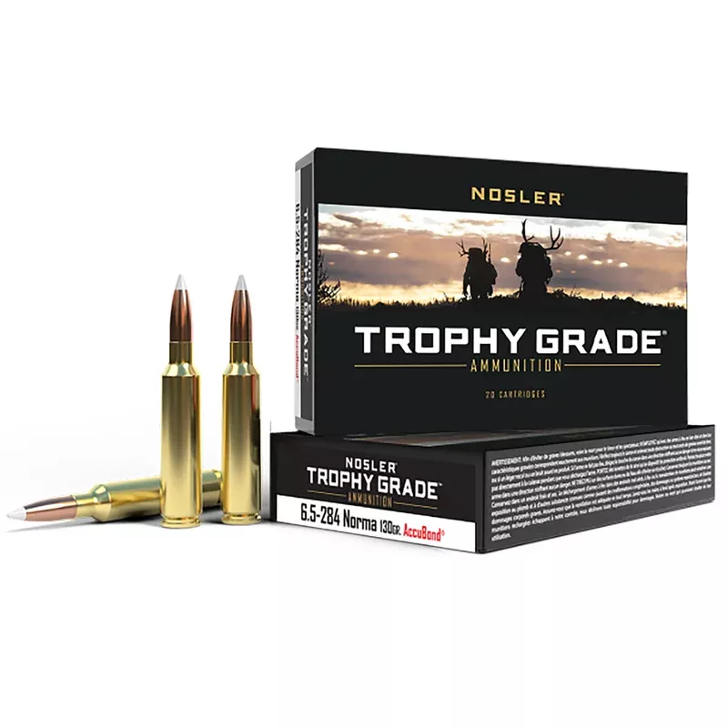 Nosler Trophy Grade 6.5×284 Norma 130 gr AccuBond – 60021