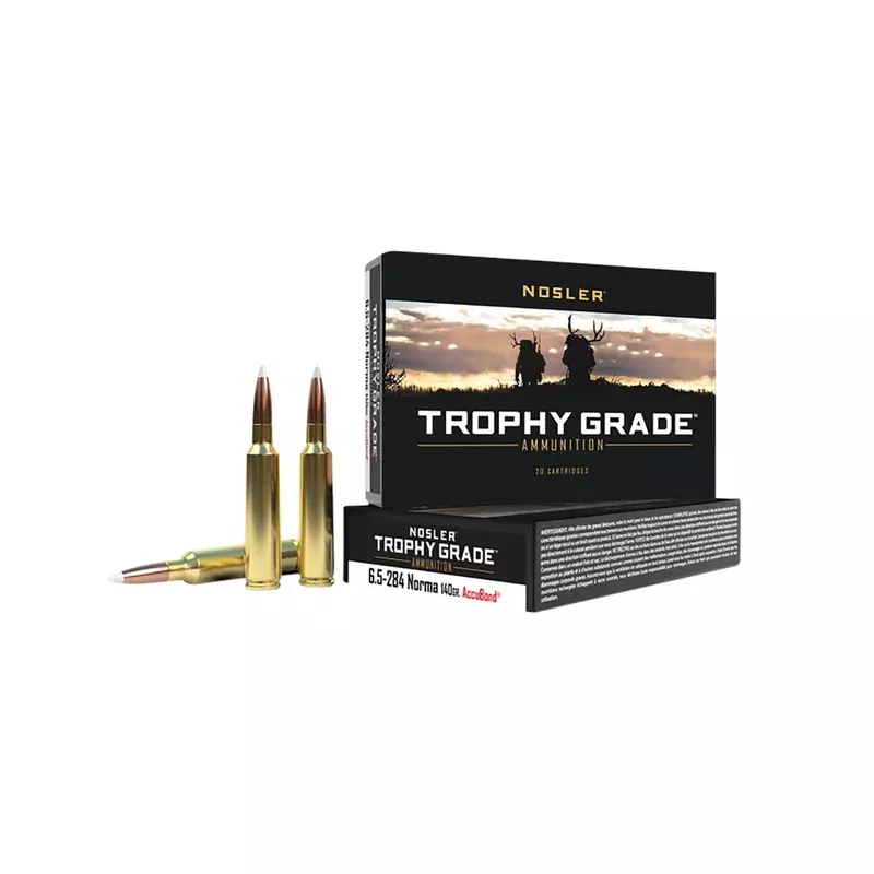 Nosler Trophy Grade 6.5×284 Norma 140 gr AccuBond – 60040