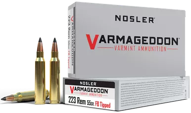Nosler Varmageddon 223 Remington Ammo 55 Grain Nosler Varmageddon Polymer Tip Box of 20