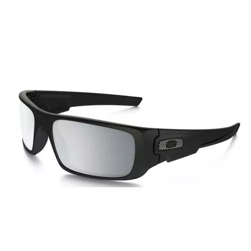 Oakley Crankshaft Sunglasses Machinist Matte Black W/Chrome Iridium