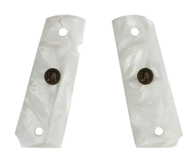 Pachmayr 1911 Grips White Pearl