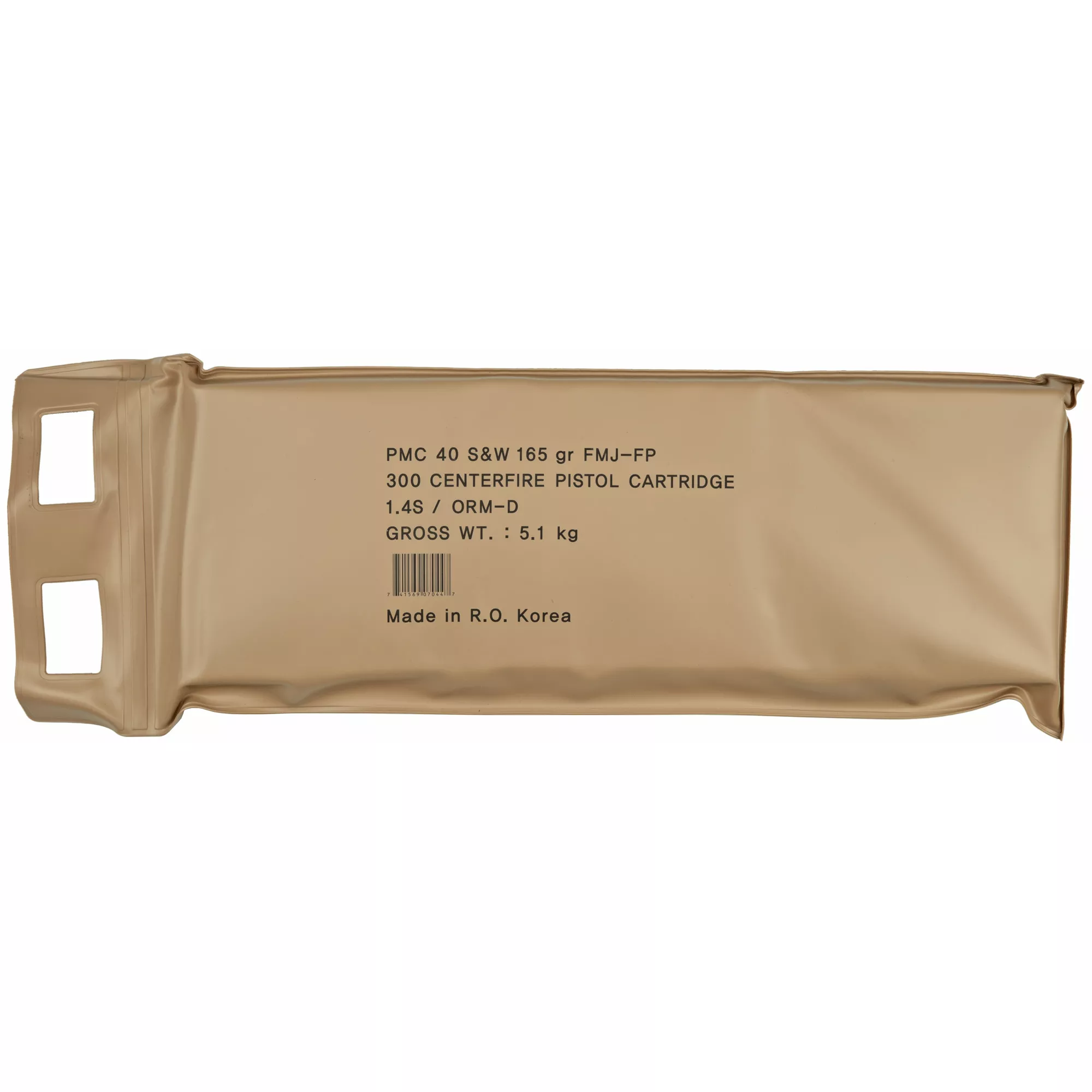 PMC Bronze 40 S&W Ammo 165 grain FMJ Flat Point 300 Round Battle Pack 40D-BP