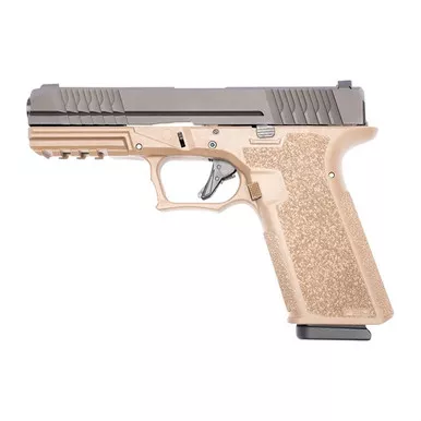 Polymer80 PFS9 9mm Luger PistolFlat Dark Earth Frame Black Slide