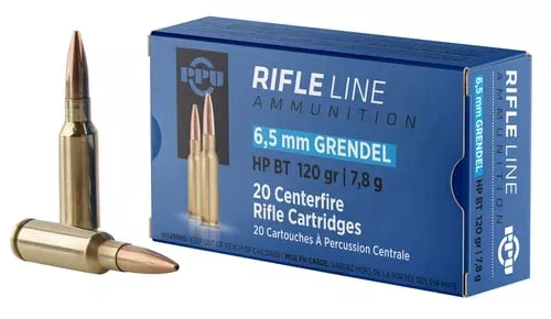 PPU Rifle Ammunition 6.5 Grendel HPBT 120gr 2674 fps 20/ct