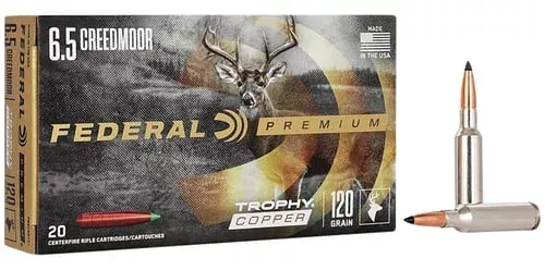 Premium, 6.5 Creedmoor, 120 grain, TrophyCopper, 20/box